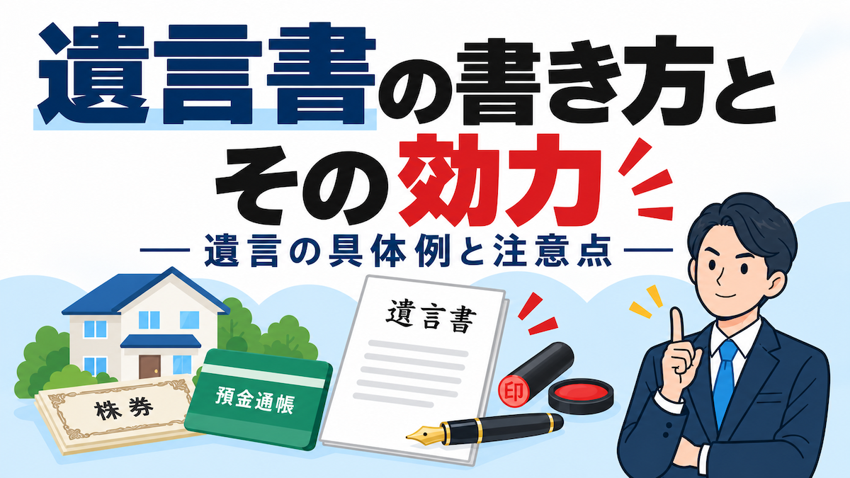 遺言の書き方と効力