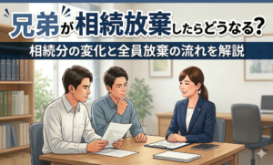 兄弟が相続放棄したらどうなる？相続分の変化と全員放棄の流れを解説
